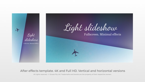 Videohive Light Slideshow - Fullscreen Slideshow Video Displays template preview