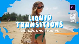 Liquid Transitions Premiere Pro template preview