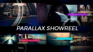 Videohive Parallax Footage Reel Video Displays template preview