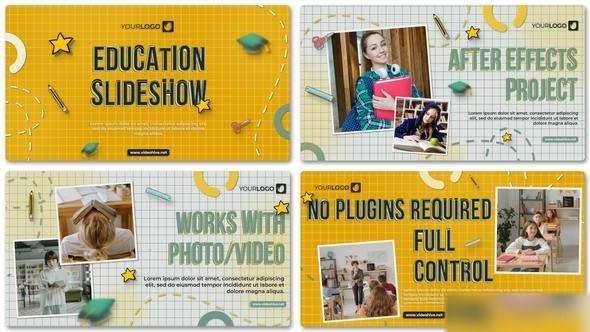 Videohive Education Slideshow 49590611 Openers template preview