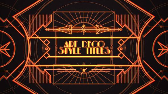 Videohive Art Deco Style Titles Titles template preview