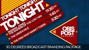 30 Degrees - Broadcast Branding Package Video Displays template preview