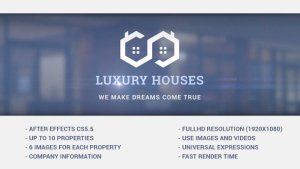 Videohive Luxury Houses - Real Estate Presentation Video Displays template preview