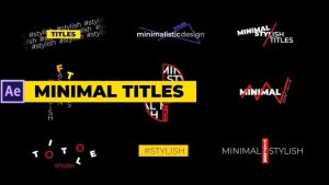 Videohive Minimal Titles 33987935 Titles template preview