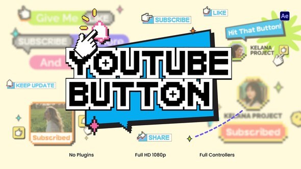 Videohive Youtube Element Pack Elements template preview