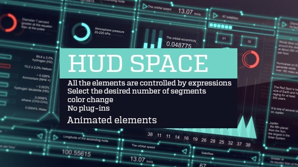 Hud space Video Displays template preview