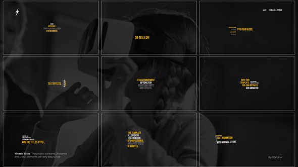 Videohive Kinetic Titles | After Effects 53600486 Titles template preview