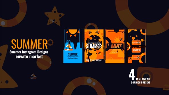 Videohive Summer Instagram Ver.2 Product Promo template preview