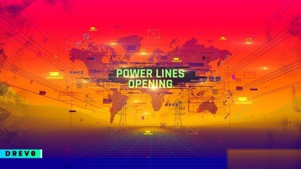 Videohive Power Lines Opening Openers template preview