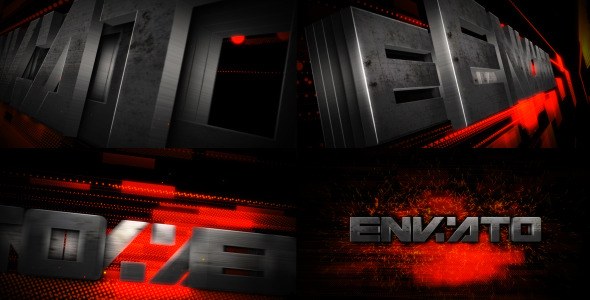 Metal Transform Logo Reveal Video Displays template preview