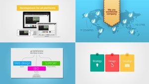 Web Studio Promo Video Displays template preview