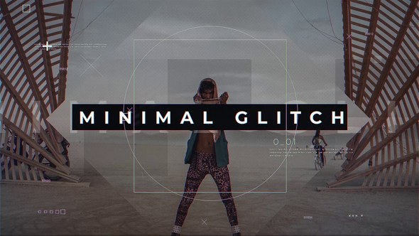 Videohive Minimal glitch Promo Openers template preview