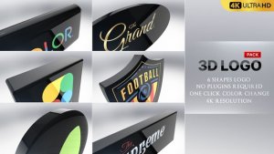 Videohive 3D Logo Pack Logo Stings template preview