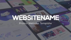 Modern Website Presentation Video Displays template preview