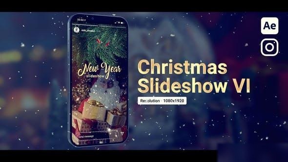 Videohive Christmas Slideshow - Vertical Openers template preview