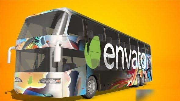 Videohive Bus Mock Up Openers template preview