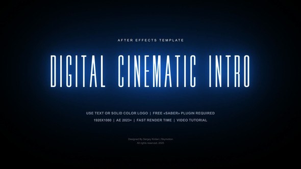 Videohive Digital Cinematic Intro Openers template preview