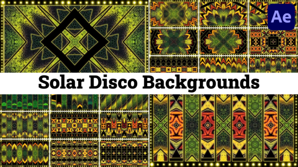 Videohive Solar Disco Backgrounds for After Effects Elements template preview