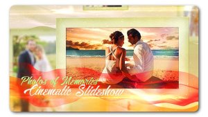 Lovely Slides of Romantic Moments Video Displays template preview