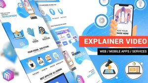 Explainer Video | Web and Mobile Apps, Online Services Video Displays template preview