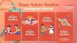 Videohive Happy Raksha Bandhan Instagram Story Elements template preview