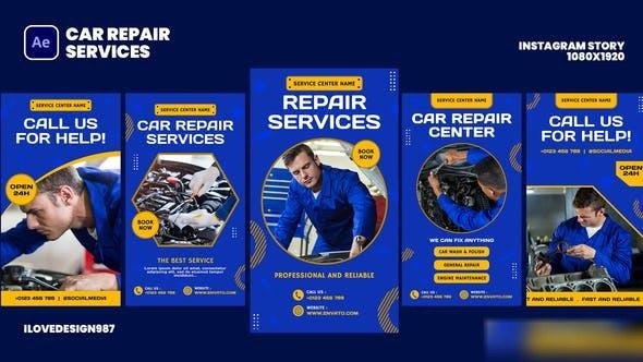 Videohive Car Repair Services Openers template preview