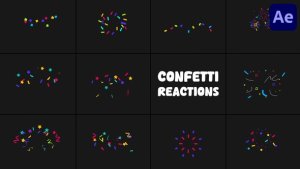 Videohive Confetty Reactions for After Effects Elements template preview