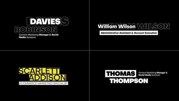 Videohive Lower Thirds for After Effects Titles template preview