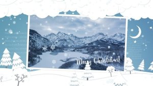 Videohive Minimal Winter Slideshow Video Displays template preview