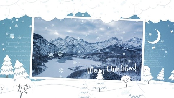 Videohive Minimal Winter Slideshow Video Displays template preview