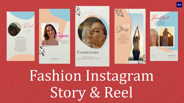 Videohive Fashion Instagram Story & Reels Broadcast-packages template preview