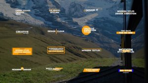 Videohive Modern Titles | AE 47252160 Titles template preview
