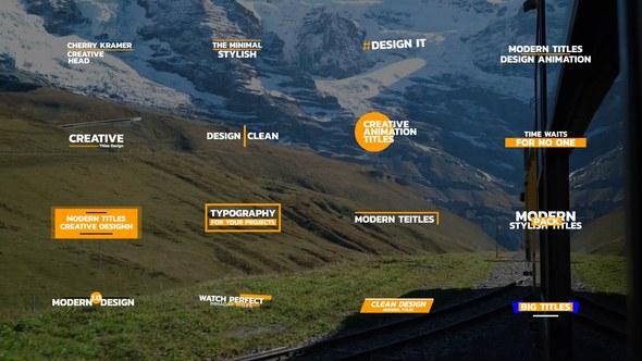 Videohive Modern Titles | AE 47252160 Titles template preview