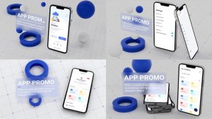 Videohive Glass App Promo Product Promo template preview