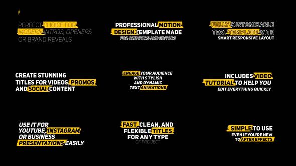 Videohive Modern Text Animation | AE 58276157 Titles template preview