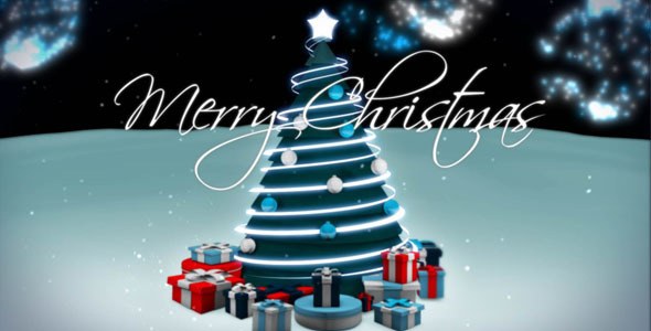 Videohive Cartoon Christmas Tree Elements template preview