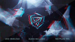 Videohive Cinematic Glitch Logo Openers template preview