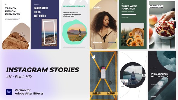 Videohive Instagram Stories 43567477 Titles template preview