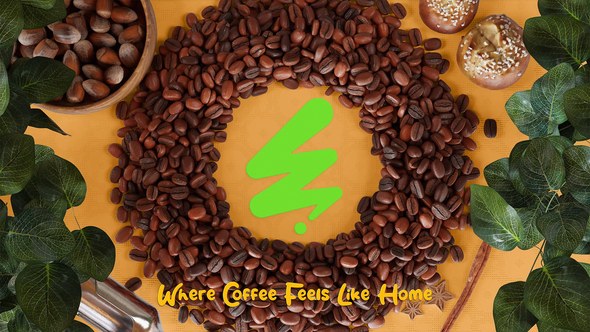 Videohive Coffee Beans Logo 58295207 Logo Stings template preview