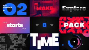 Videohive Big Titles -Typography Titles template preview