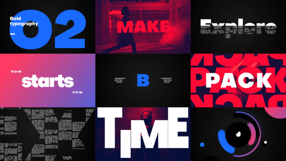 Videohive Big Titles -Typography Titles template preview