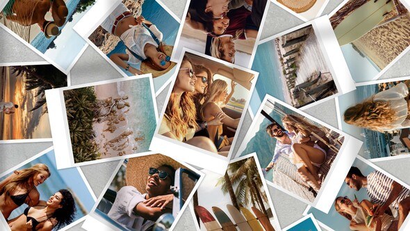 Videohive Photo Pile Collage Video Template Elements template preview