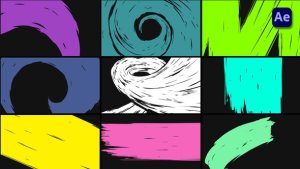 Videohive Sribble Transtions [After Effects] Elements template preview