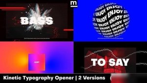 Videohive Bass Glitch Opener Openers template preview