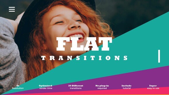 Videohive Flat Transitions Broadcast-packages template preview