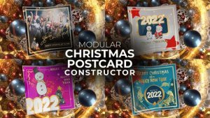 Videohive Christmas Postcard 34133556 Elements template preview