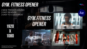 Videohive Gym Fitness Opener 53448040 Broadcast-packages template preview
