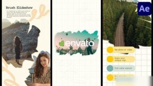 Videohive Brush Social Media Slideshow for After Effects Openers template preview