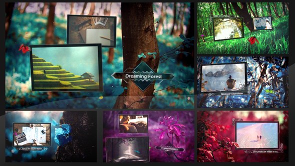 Videohive Dreaming Forest Slideshow Video Displays template preview