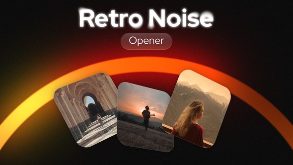 Videohive Retro Glow Opener Openers template preview